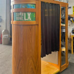 Grand Classic photo booth with corporate custom branding for Super Bowl in San Francisco from Arcade Party Rental