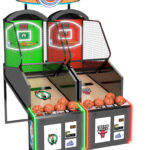 NBA Game Time linked two games with marquee available for rent and hire from Arcade Party Rental San Francisco California