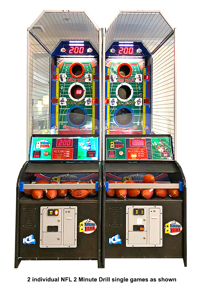 NFL 2 Minute Drill from ICE Games football game available for rent lease hire from Arcade Party Rental