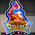 Odins Hammer Strike skill strength game with power meter for event rental from Arcade Party Rental Las Vegas