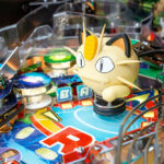 Pokemon pinball machine intergrates video clips for series redy to be rented by Arcade Party Rental Las Vegas