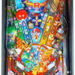 Pokemon pinball machine playfield detail available for rent lease hire for you company game room from Arcade Party Rental San Jose Bay Area