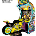Super Bikes 3 one single unit shown ready for delivery for your next corporate event party from Arcade Party Rental Los Angeles Las Vegas