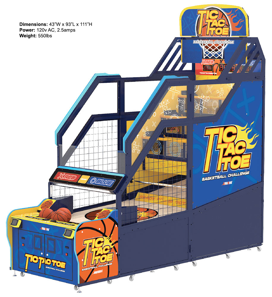 Tic Tac Toe Basketball Challenge arcade game from Andamiro game for rent Arcade Party Rental Las Vegas Los Angeles