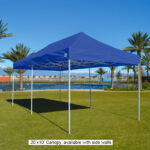 Instant canopy 20 x 10 for rent available with side wall for your rental event from Arcade Party Rental Las Vegas San Diego