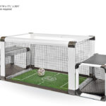 Sit Down Soccer Subsoccer table game available for rent lease and hire from Arcade Party Rental San Francisco California