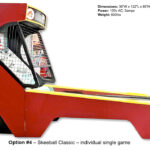 Skee-Ball Classic single lane manufactured by Bay Tech Games is available for rent for your next corporate event from Arcade Party Rental Las Vegas Los Angeles