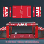 Table soccer game subsoccer with custom branding for a rental event in Las Vegas and Los Angeles from Arcade Party Rental California