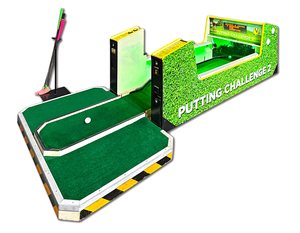 Putting Challenge 2 Golf Commercial Edition golf game for rent for your event from Arcade Party Rental San Francisco Los Angeles