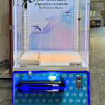 Wonder Claw Branded crane machine for a convetion in Moscone Center San Francisco from Arcade Party Rental Las Vegas Los Angeles