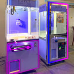 Wonder Claw and Prize Cube Crane Games with custom branding ready for promotional event in Napa Valley in California